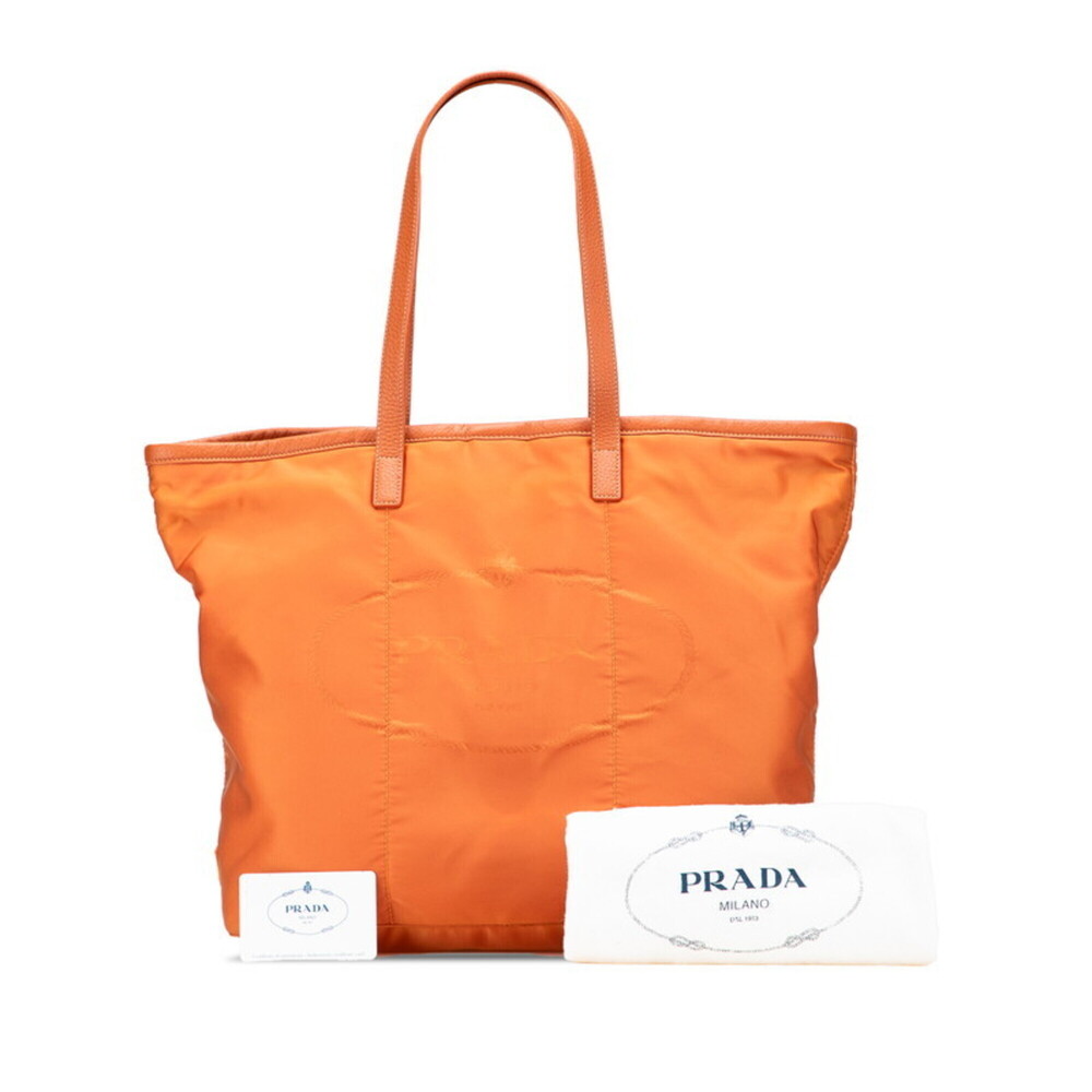 PRADA Orange Leather Shoulder Bag - Picture 9 of 9